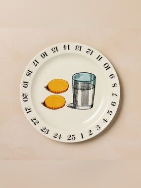 New Stoneware Milk and Cookies Serving Platter